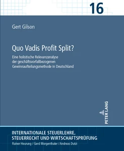 Titre: Quo Vadis Profit Split?