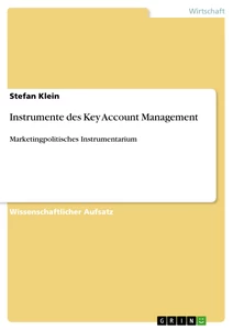 Titel: Instrumente des Key Account Management