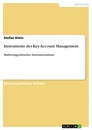 Titre: Instrumente des Key Account Management