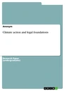 Titre: Climate action and legal foundations