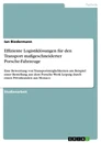 Title: Effiziente Logistiklösungen für den Transport maßgeschneiderter Porsche-Fahrzeuge