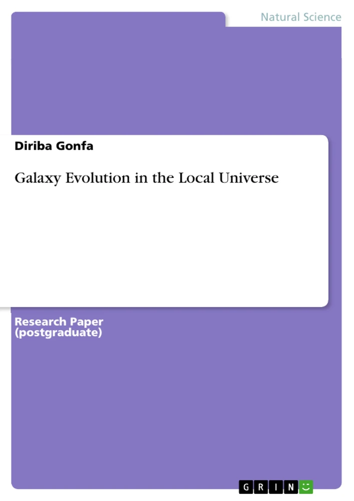 Título: Galaxy Evolution in the Local Universe