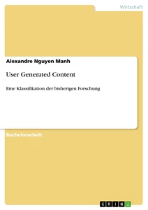 Title: User Generated Content 