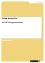 Titel: Social Entrepreneurship