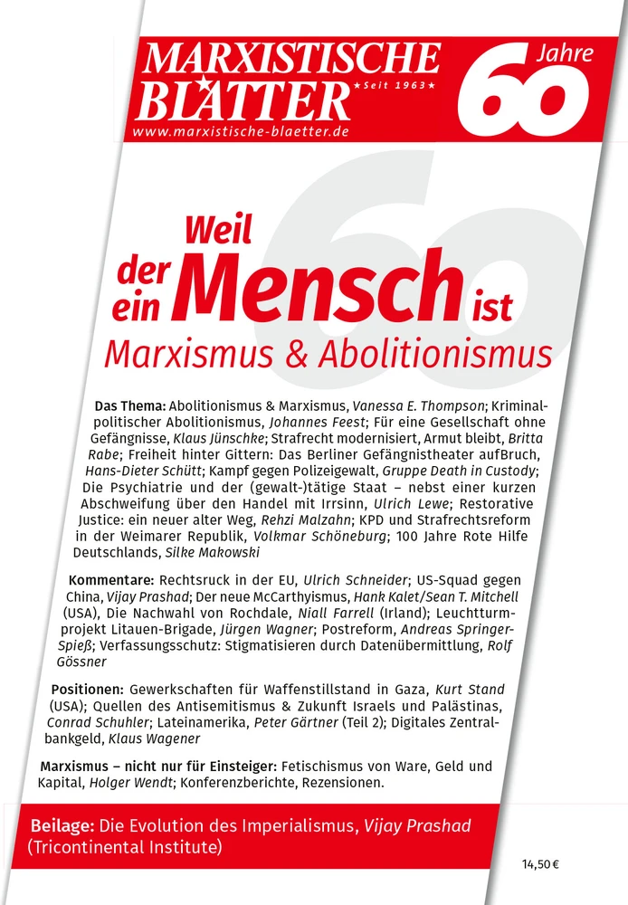 Titel: Weil der Mensch ein Mensch ist – Marxismus & Abolitionismus