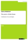 Titre: The poetry of John Donne