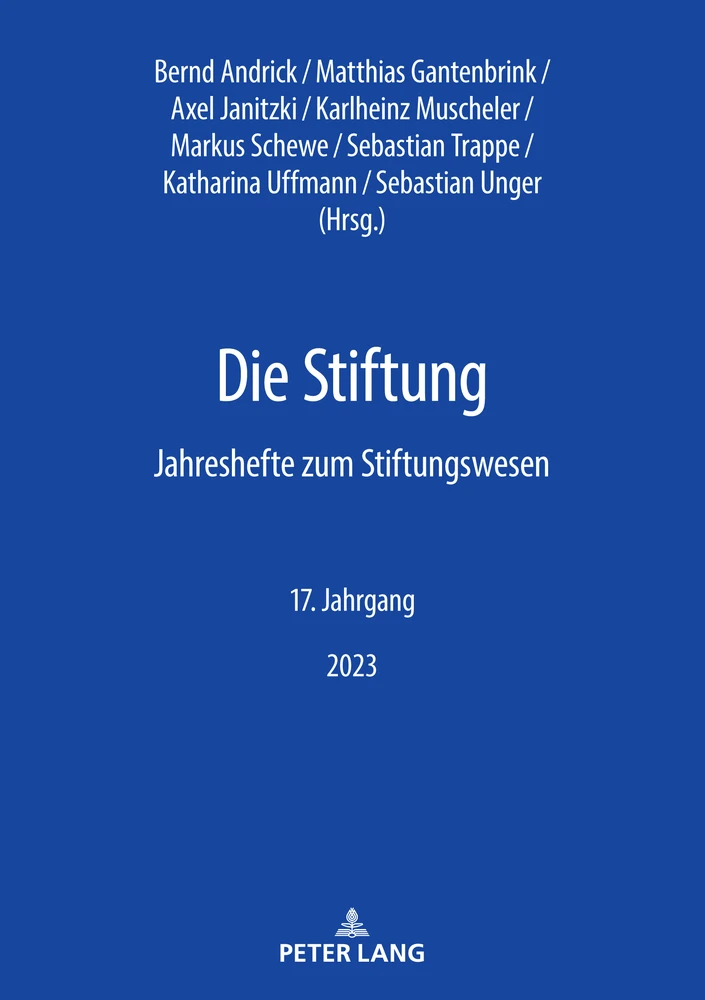 Title: Die Stiftung