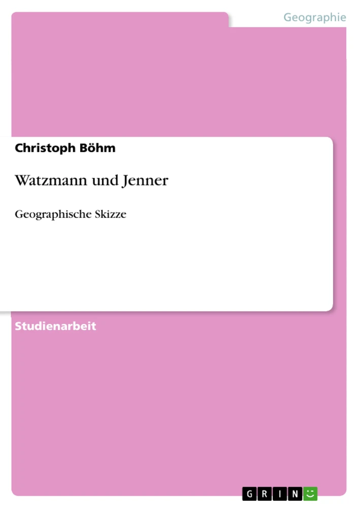 Titre: Watzmann und Jenner