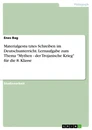 Titel: Materialgestütztes Schreiben im Deutschunterricht. Lernaufgabe zum Thema "Mythen - der Trojanische Krieg" für die 8. Klasse