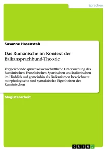 Título: Das Rumänische im Kontext der Balkansprachbund-Theorie