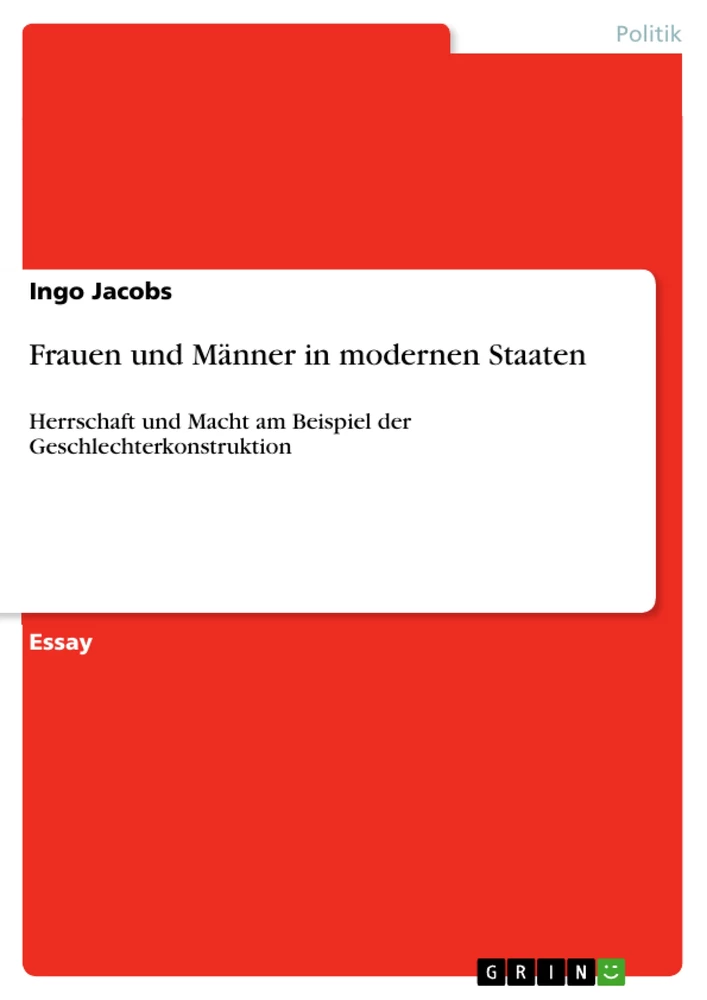 Titre: Frauen und Männer in modernen Staaten