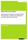 Title: Aproximación al relato de Giuseppe Tomasi di Lampedusa y análisis de la adaptación teatral de Massimo Venturiello