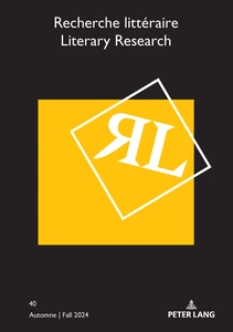 Title: Recherche littéraire / Literary Research
