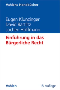 Titel: Einführung in das Bürgerliche Recht