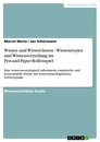 Titre: Wissen und Wissen-lassen - Wissenstypen und Wissensverteilung im Pen-and-Paper-Rollenspiel