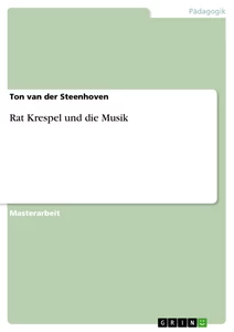 Titre: Rat Krespel und die Musik