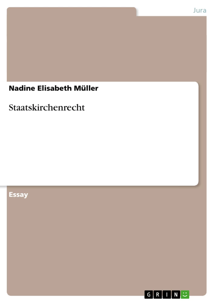 Title: Staatskirchenrecht