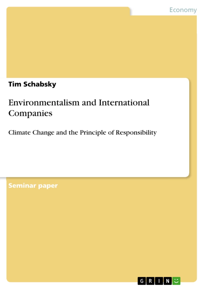 Title: Environmentalism and International Companies