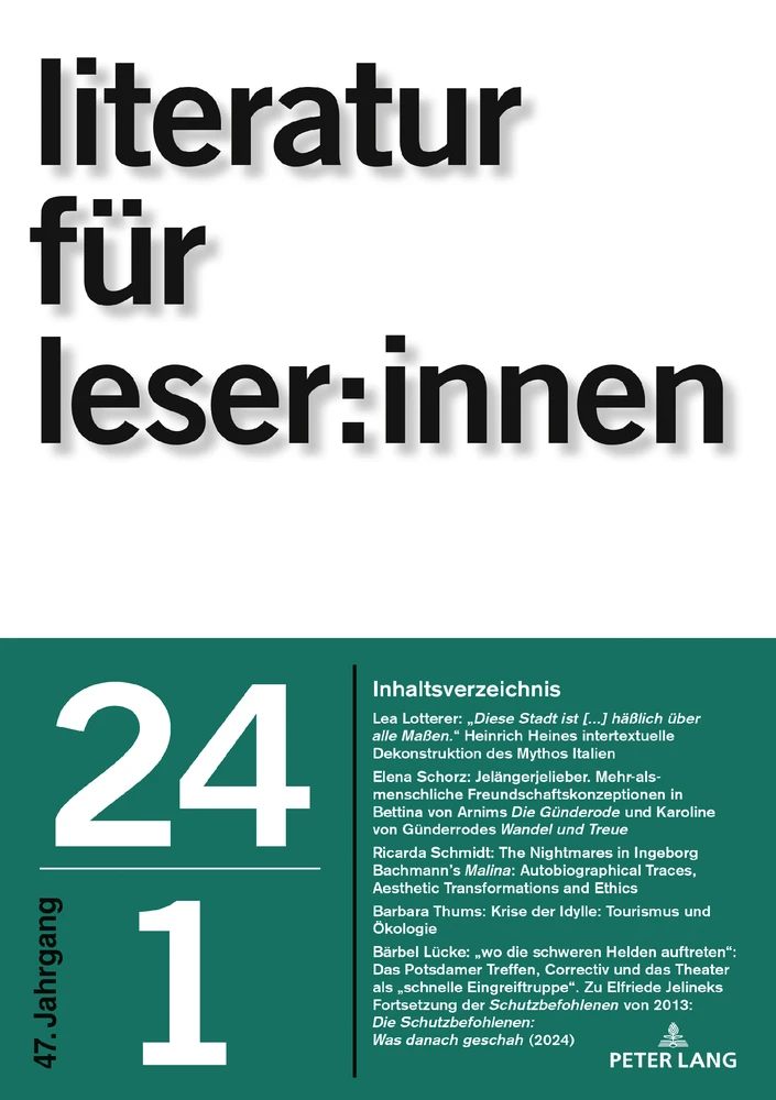 Title: „wo die schweren Helden auftreten“: Das Potsdamer Treffen, Correctiv und das Theater als „schnelle Eingreiftruppe“. Zu Elfriede Jelineks Fortsetzung der Schutzbefohlenen von 2013: Die Schutzbefohlenen: Was danach geschah (2024)