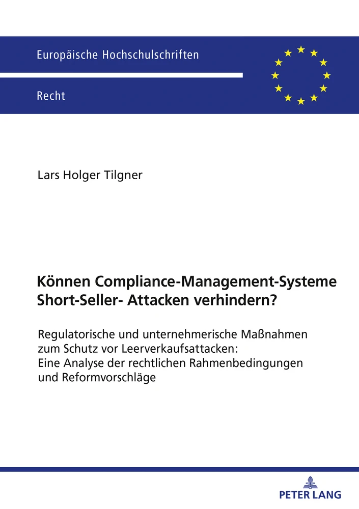 Title: Können Compliance-Management-Systeme Short-Seller-Attacken verhindern?