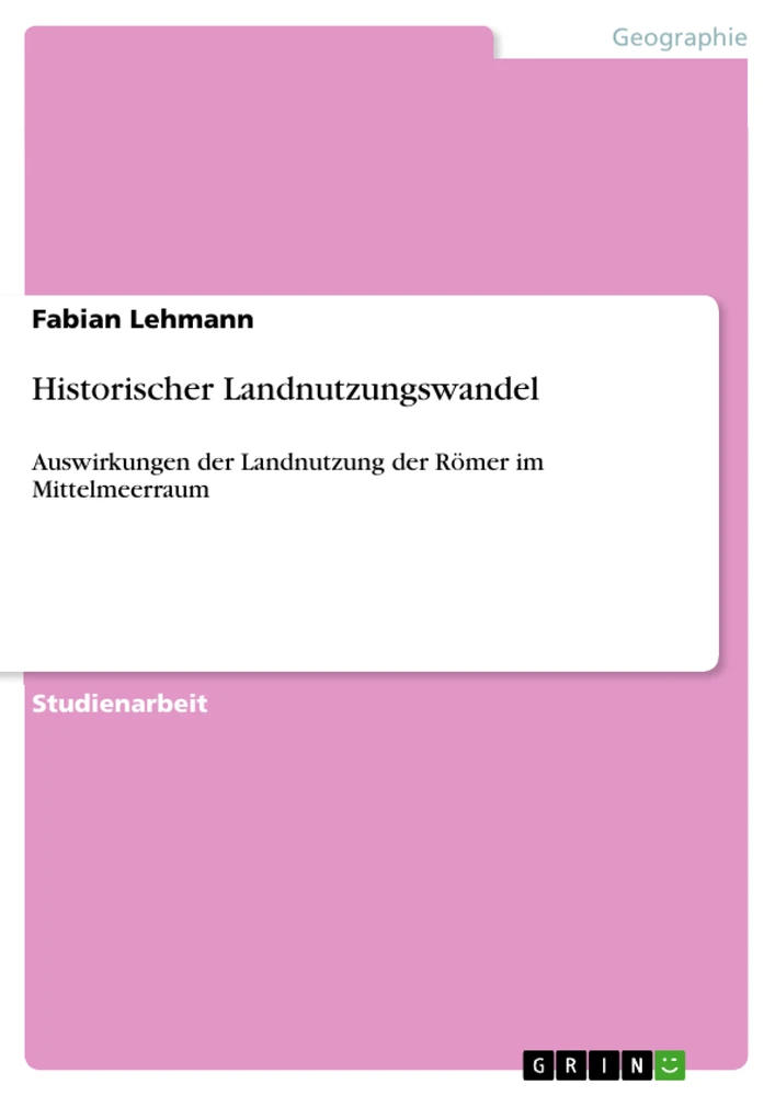 Title: Historischer Landnutzungswandel