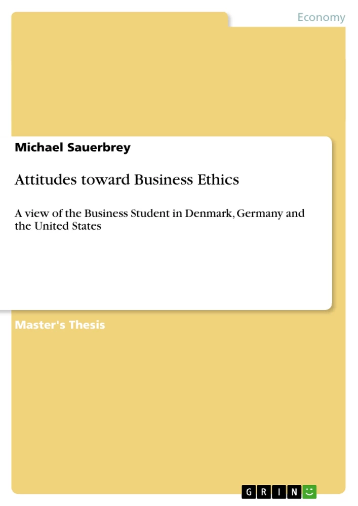 Titel: Attitudes toward Business Ethics