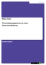 Title: Personalmanagement in einer Fitnessstudiokette