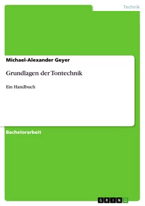 Title: Grundlagen der Tontechnik