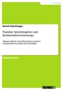 Titre: Populäre Sprachratgeber und Kommunikationstrainings