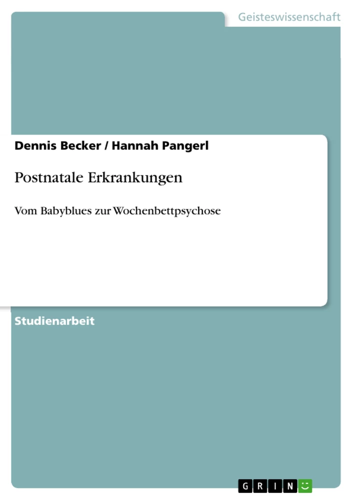 Titel: Postnatale Erkrankungen 