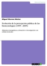 Título: Evolución de la percepción pública de las biotecnologías (1995 - 2005)