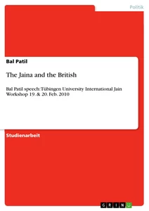 Title: The Jaina and the British