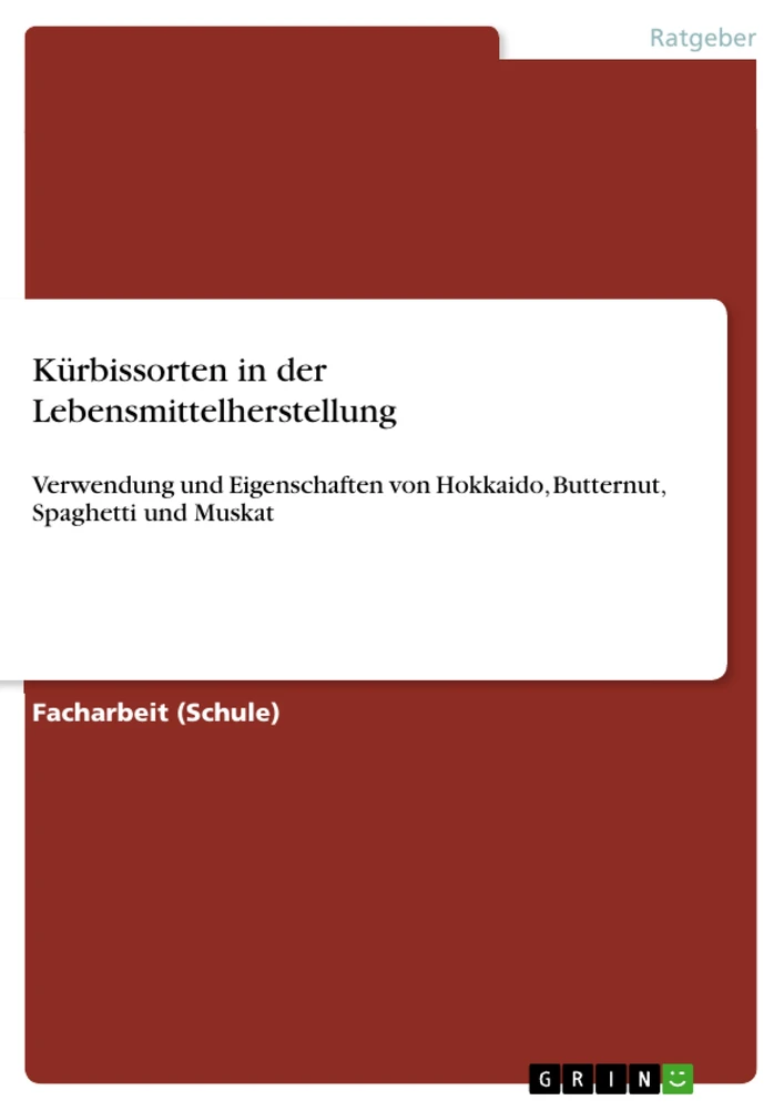 Title: Kürbissorten in der Lebensmittelherstellung