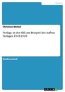 Title: Verlage in der SBZ am Beispiel des Aufbau Verlages 1945-1949