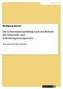 Title: Die Lohnsummenprüfung nach der Reform des Erbschaft- und Schenkungsteuergesetzes