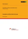 Titre: Homophily and Ethnic Minority Groups