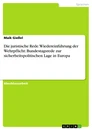 Title: Die juristische Rede. Wiedereinführung der Wehrpflicht: Bundestagsrede zur sicherheitspolitischen Lage in Europa
