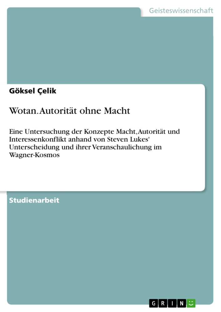 Title: Wotan. Autorität ohne Macht