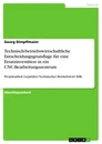 Title: Technisch-betriebswirtschaftliche Entscheidungsgrundlage für eine Ersatzinvestition in ein CNC-Bearbeitungszentrum