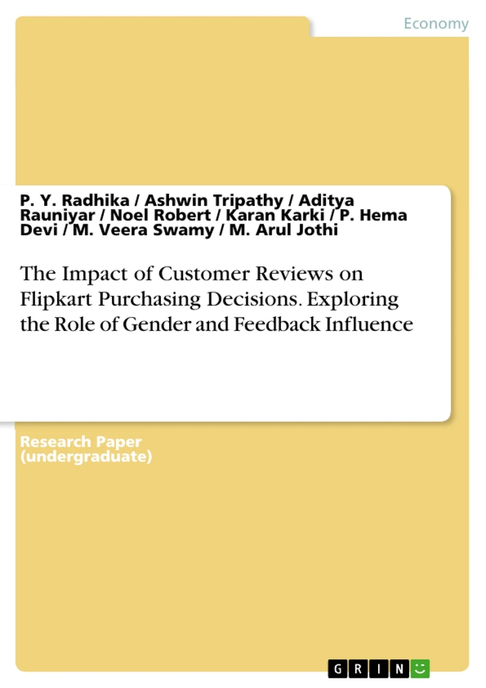 Title: The Impact of Customer Reviews on Flipkart Purchasing Decisions. Exploring the Role of Gender and Feedback Influence