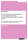 Titel: Die Anwendung des niedersächsischen Übersetzungsprogramms für Bodenschätzungsdaten (NIBIS) im Raum Görlitz