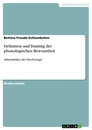 Title: Definition und Training der phonologischen Bewusstheit