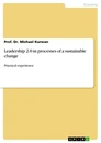 Titre: Leadership 2.0 in processes of a sustainable change