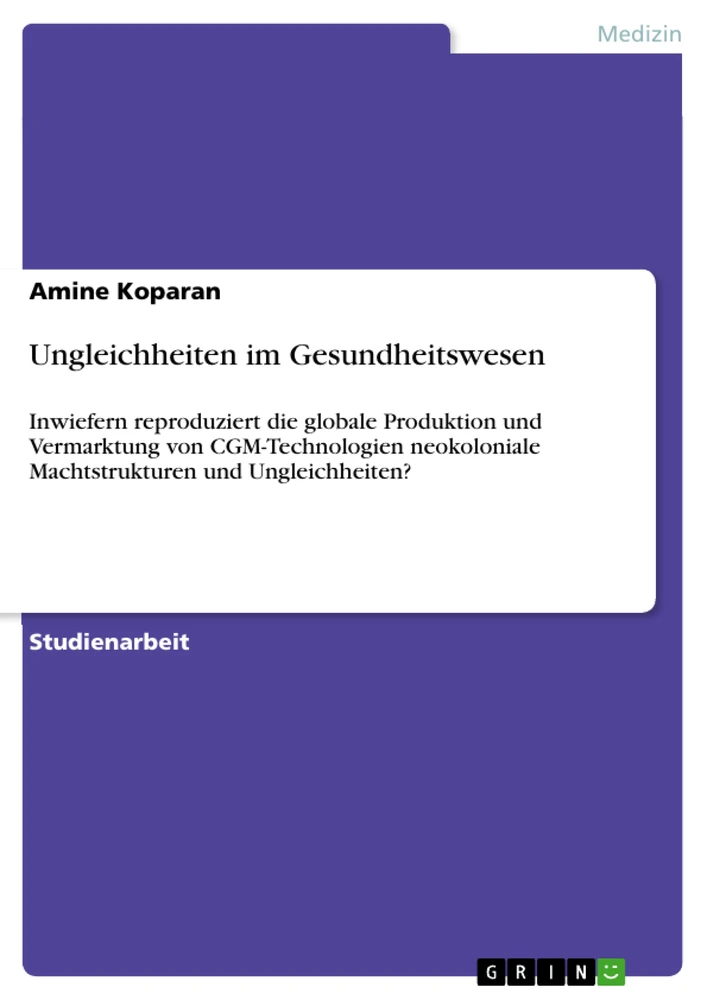 Title: Ungleichheiten im Gesundheitswesen