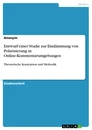 Title: Entwurf einer Studie zur Eindämmung von Polarisierung in Online-Kommentarumgebungen