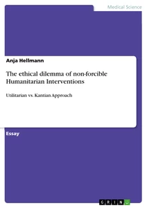 Title: The ethical dilemma of non-forcible Humanitarian Interventions  