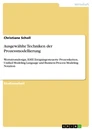 Titel: Ausgewählte Techniken der Prozessmodellierung