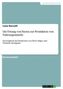 Title: Die Tötung von Tieren zur Produktion von Nahrungsmitteln