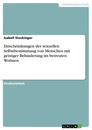 Titre: Einschränkungen der sexuellen Selbstbestimmung von Menschen mit geistiger Behinderung im betreuten Wohnen