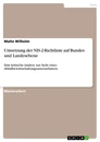 Titel: Umsetzung der NIS-2-Richtlinie auf Bundes- und Landesebene